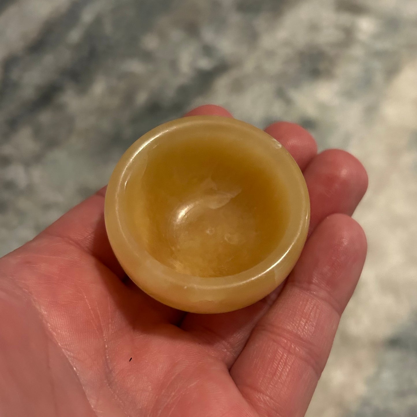 Yellow Calcite Mini Bowl