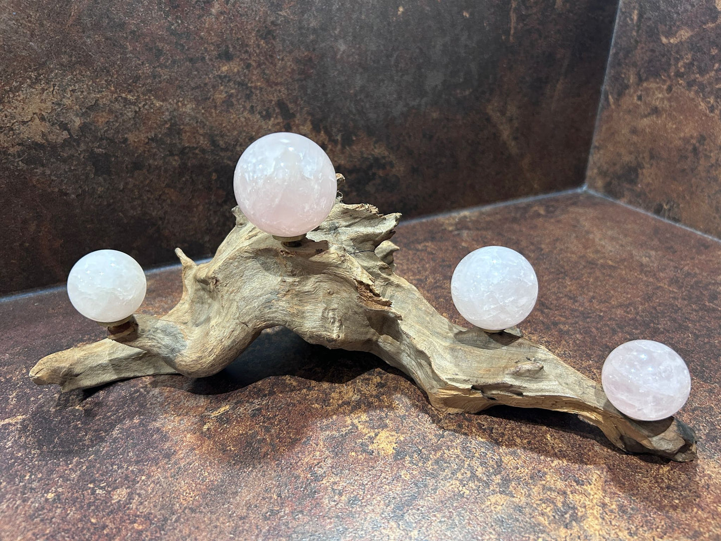 Natural Driftwood Sphere Stand/Holder #5