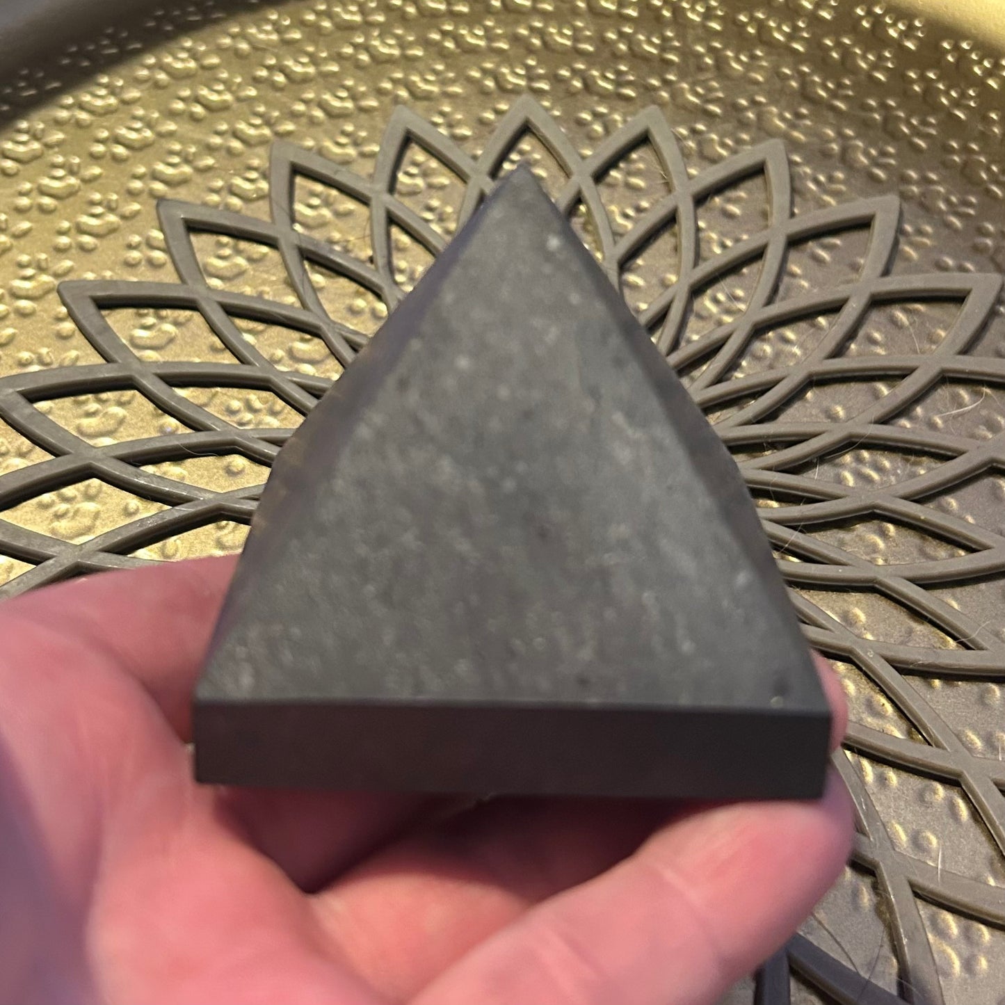 Shungite Pyramid Carving