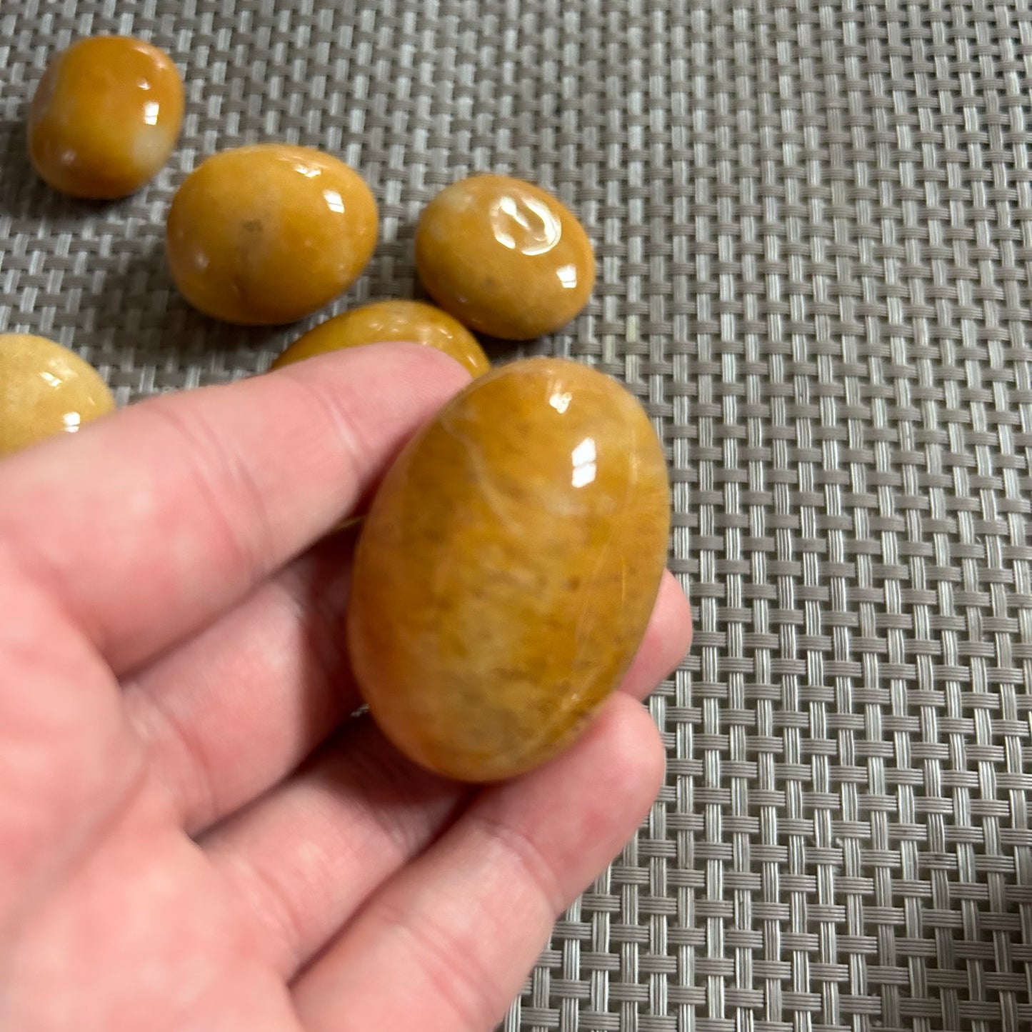 Yellow Jade Large Tumbles
