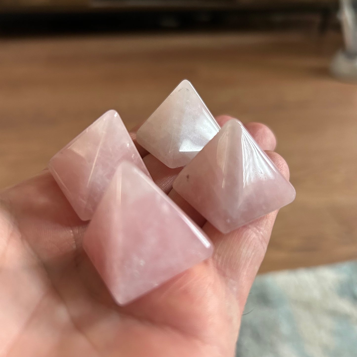 Rose Quartz Pyramids
