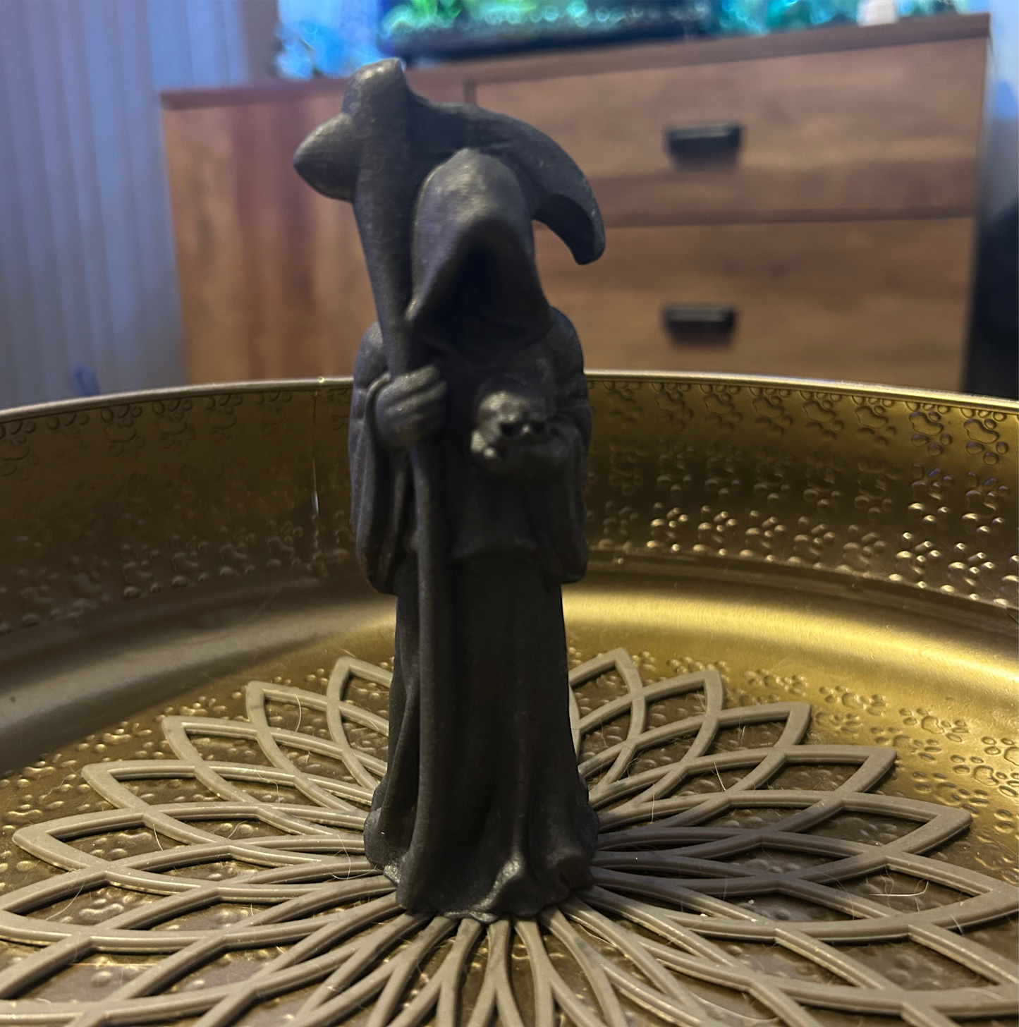Shungite Grim Reaper Figure