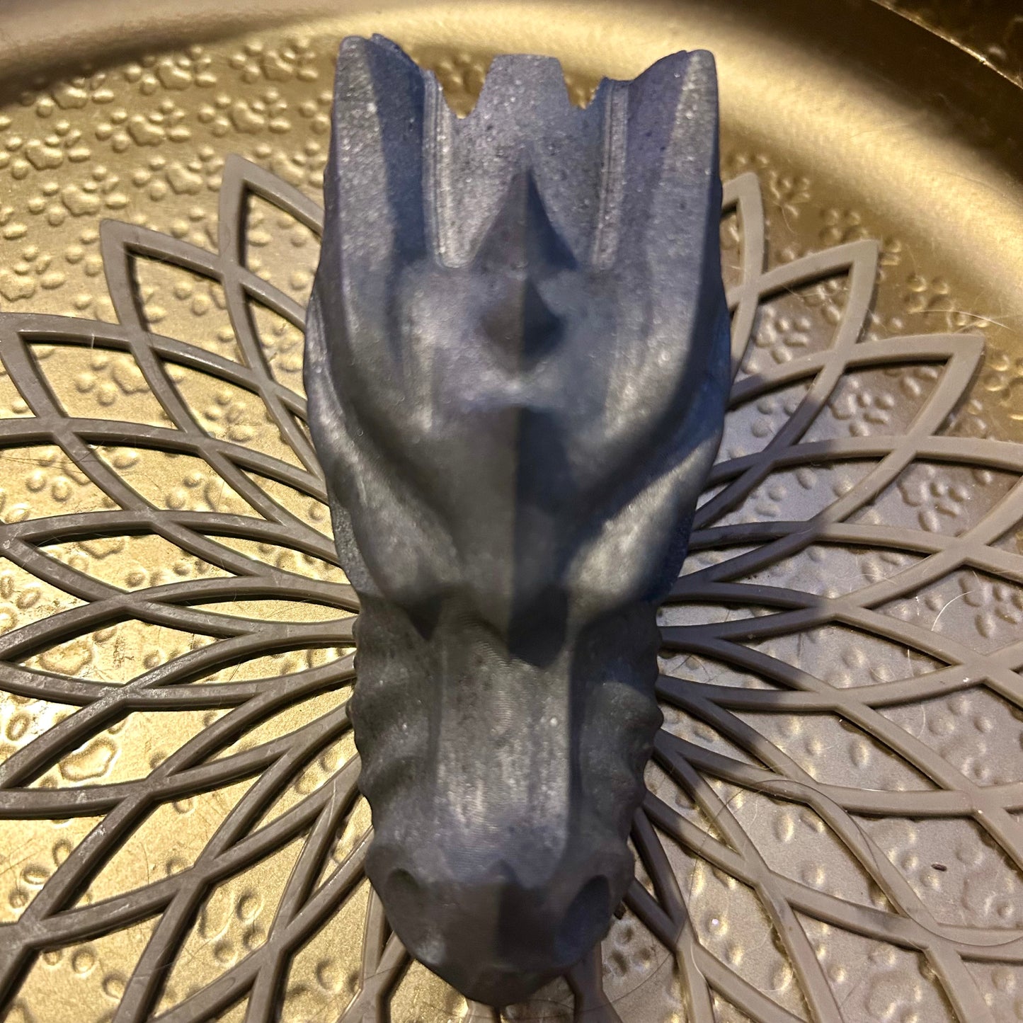 Shungite Dragon Skull