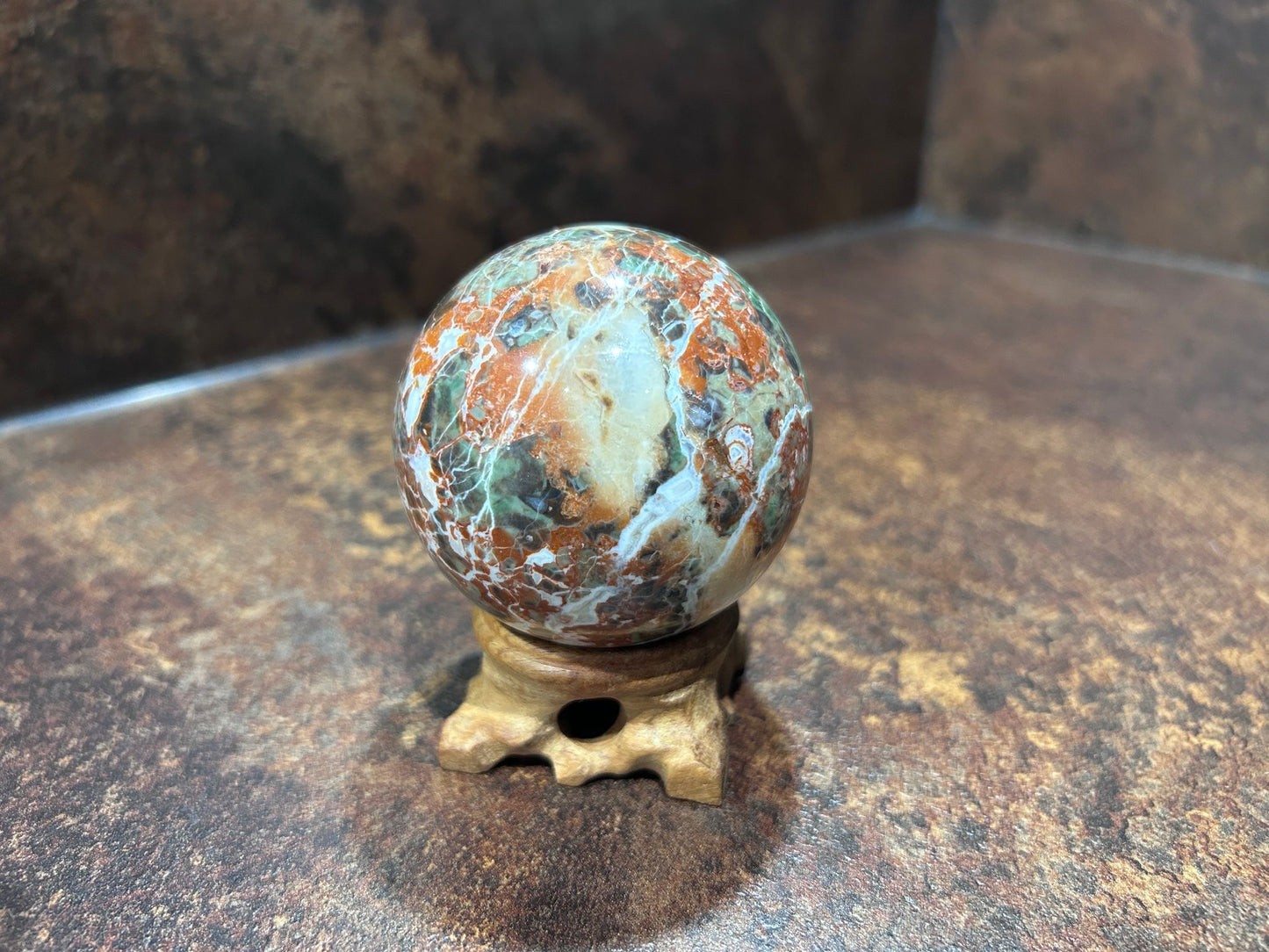 Wooden Sphere Stand