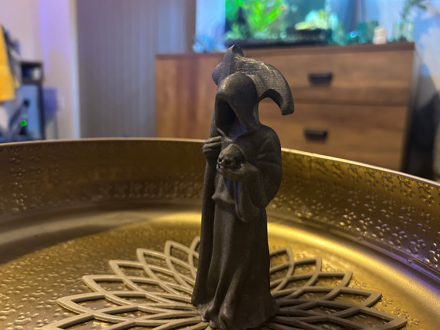 Shungite Grim Reaper Figure