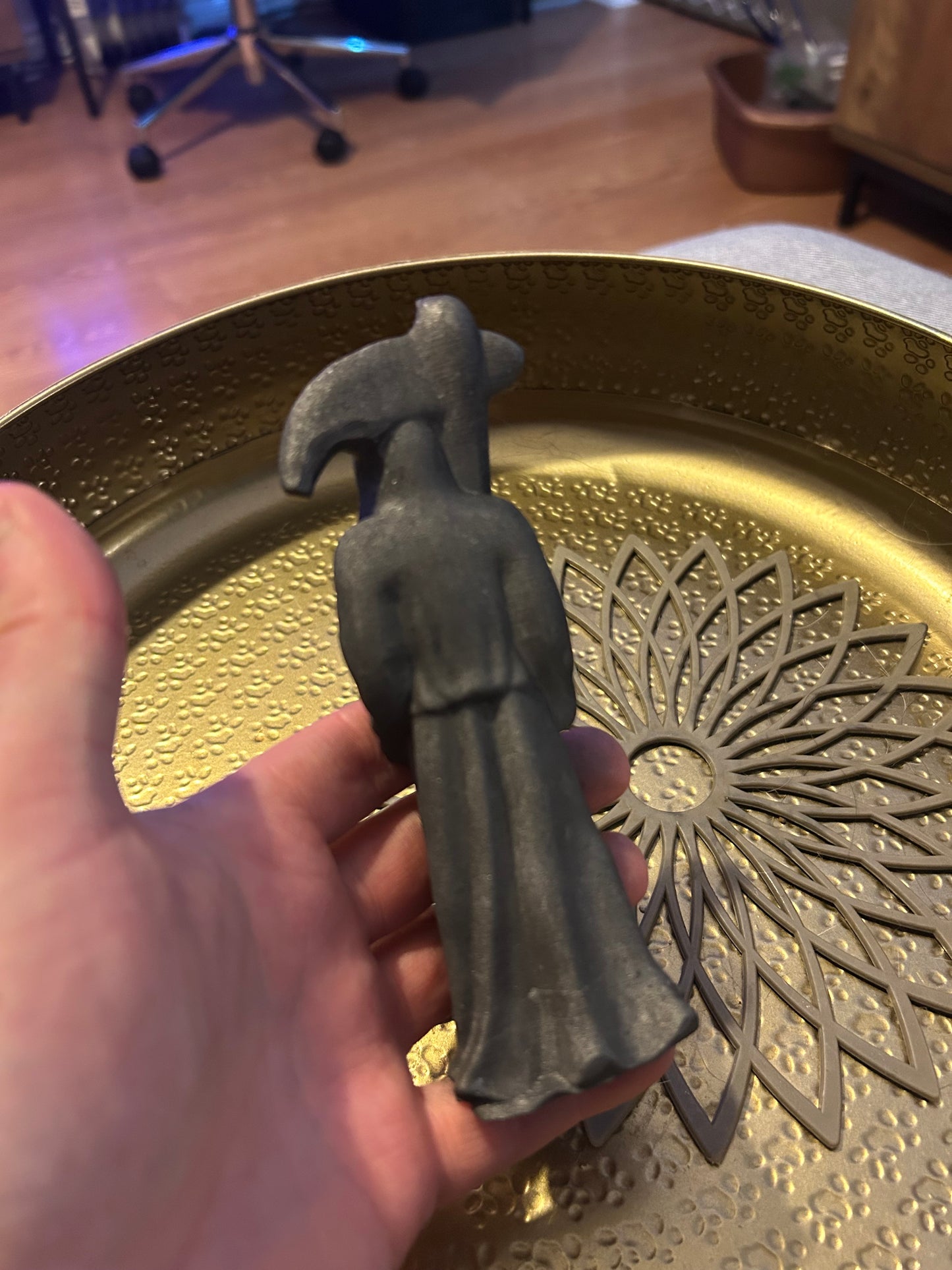 Shungite Grim Reaper Figure