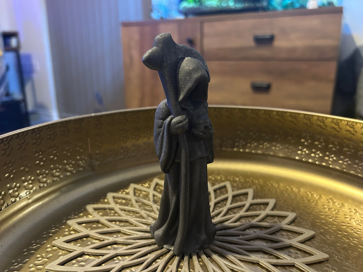 Shungite Grim Reaper Figure