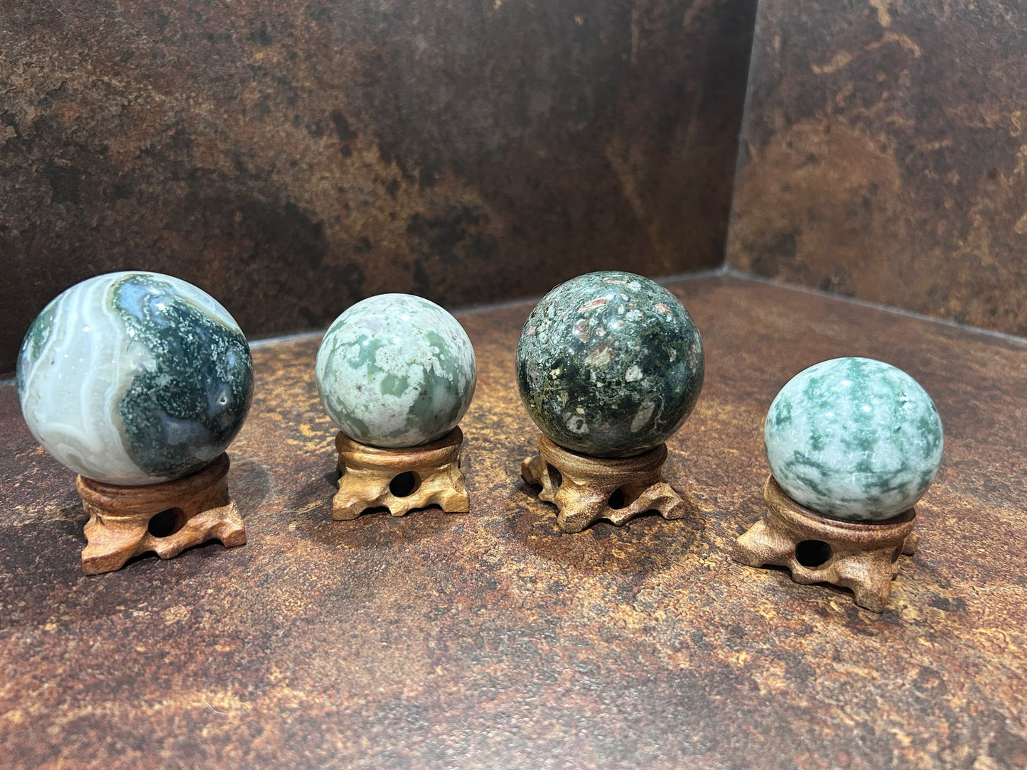 Wooden Sphere Stand