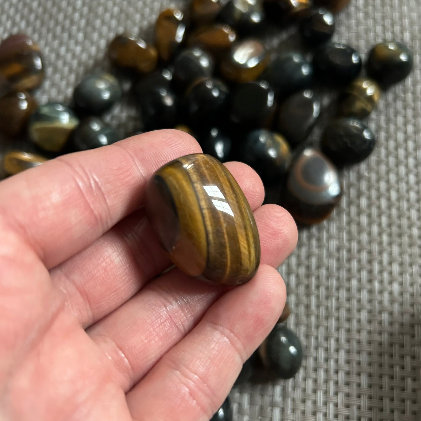Tiger's Eye Tumbles
