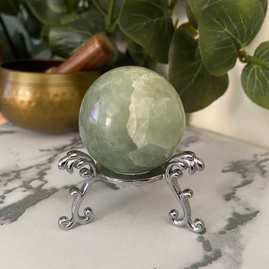 Green Fluorite Sphere - Earth Elements UK