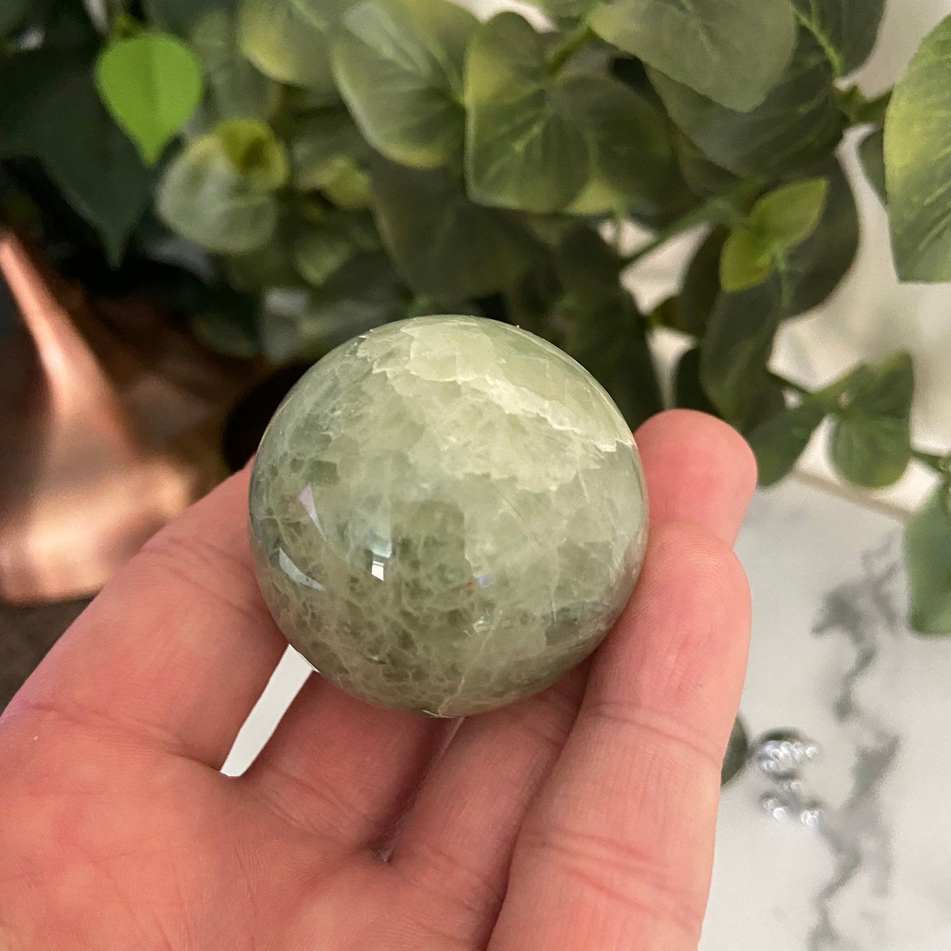 Green Fluorite Sphere - Earth Elements UK
