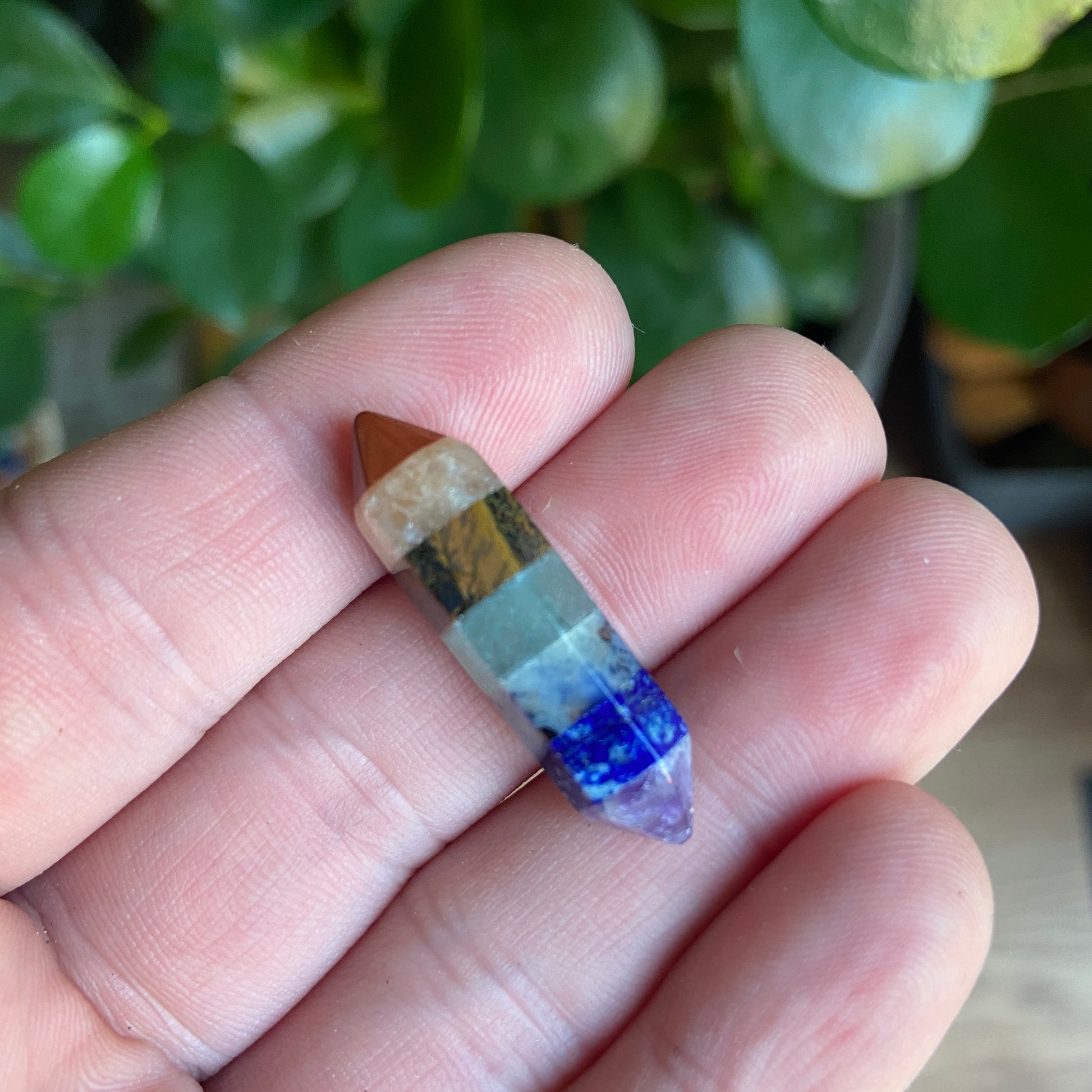 Mini Chakra Multicoloured DT Points - Earth Elements UK