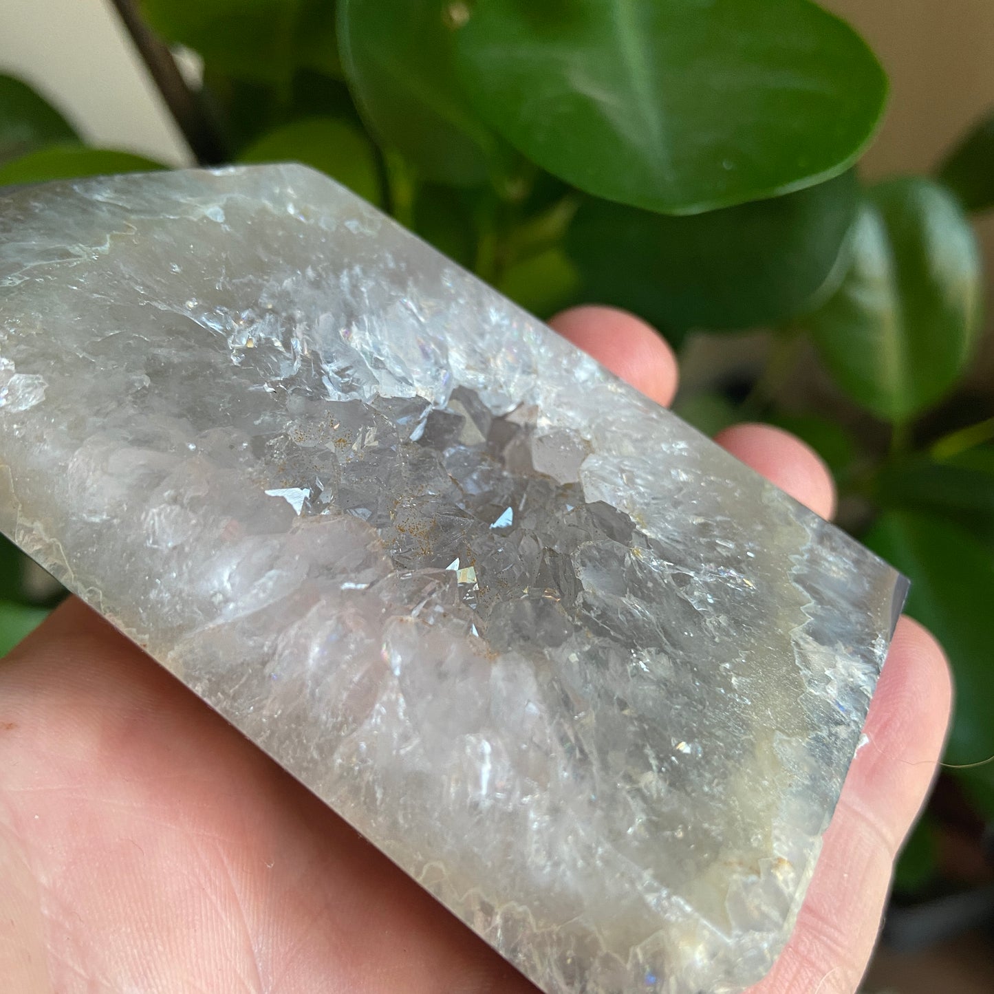 Druzy Agate Point – 257g - Earth Elements UK