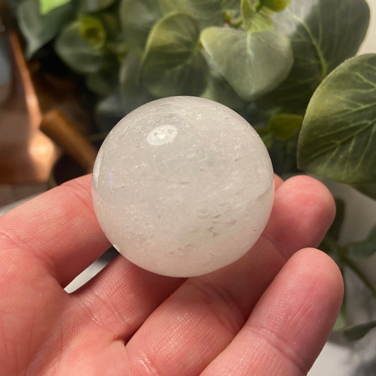Clear Milky Quartz Sphere - Earth Elements UK