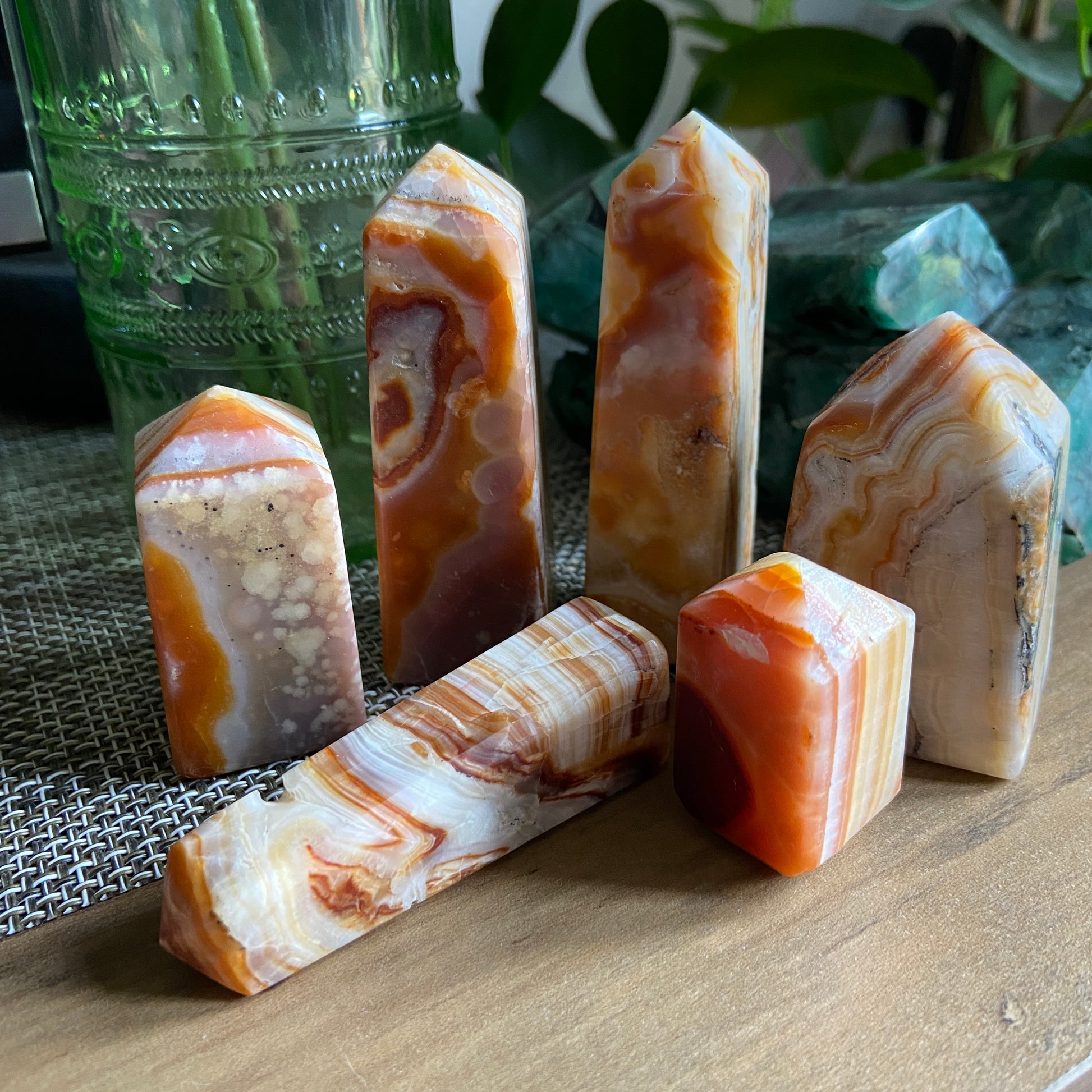 Red Aragonite Towers/Points - Earth Elements UK