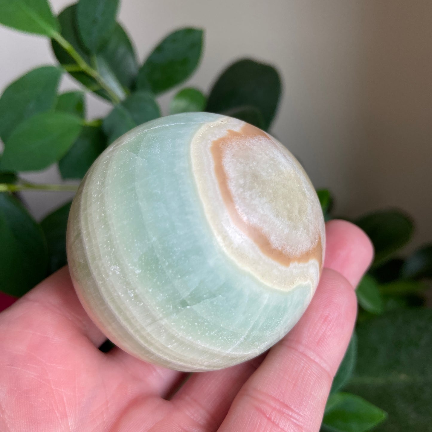 Pistachio Calcite Spheres - Earth Elements UK