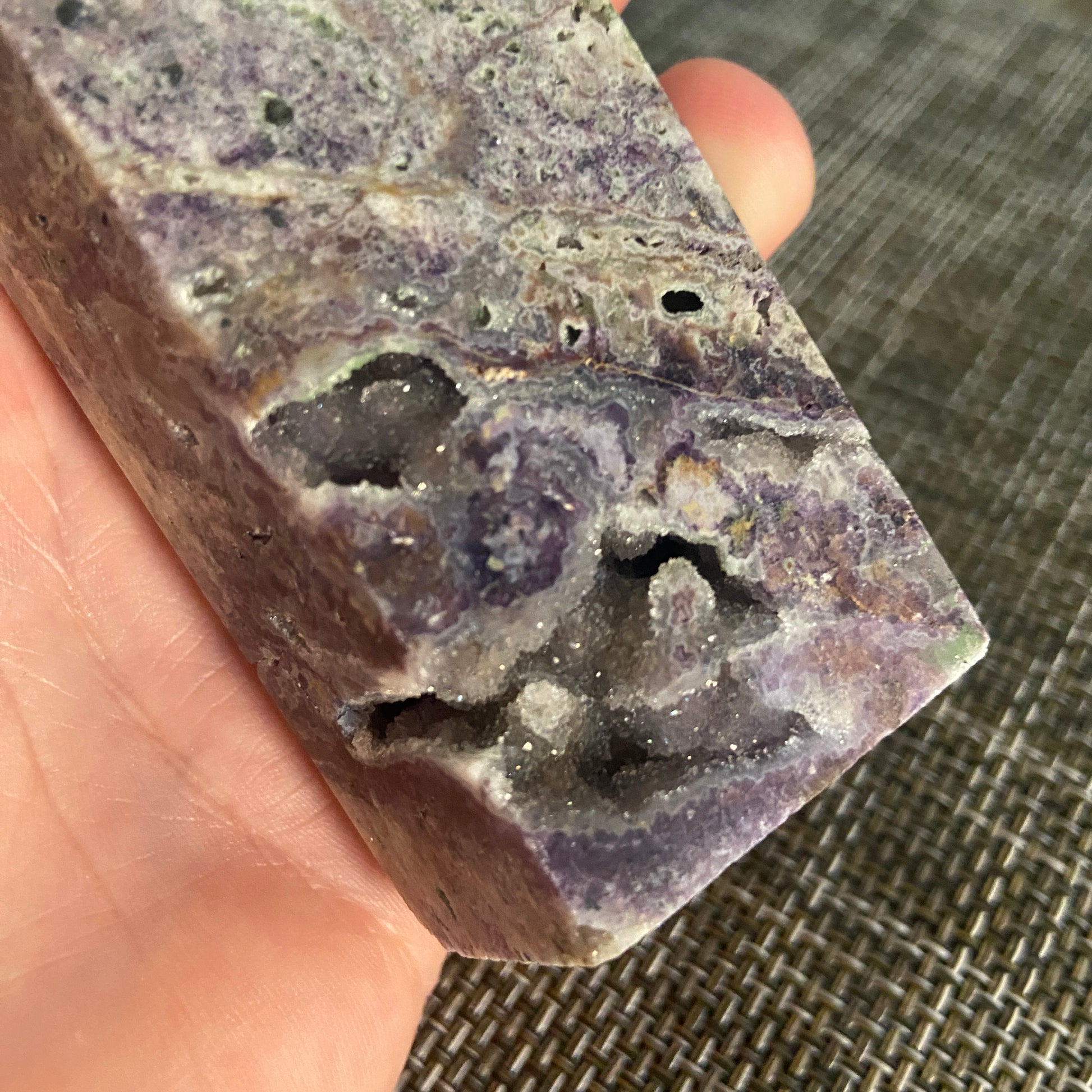 Purple Druzy Tower - Earth Elements UK