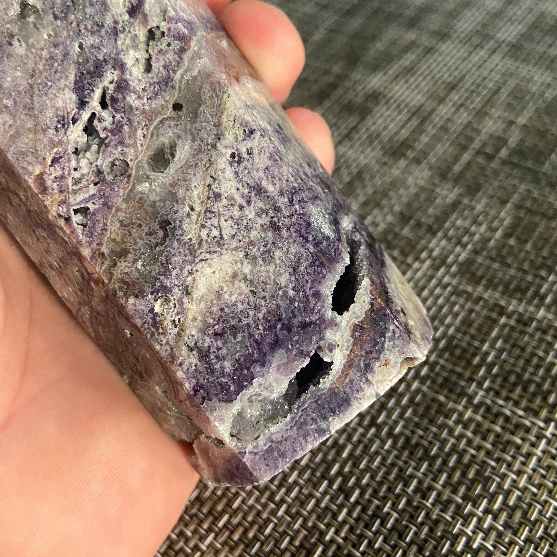 Purple Druzy Tower - Earth Elements UK