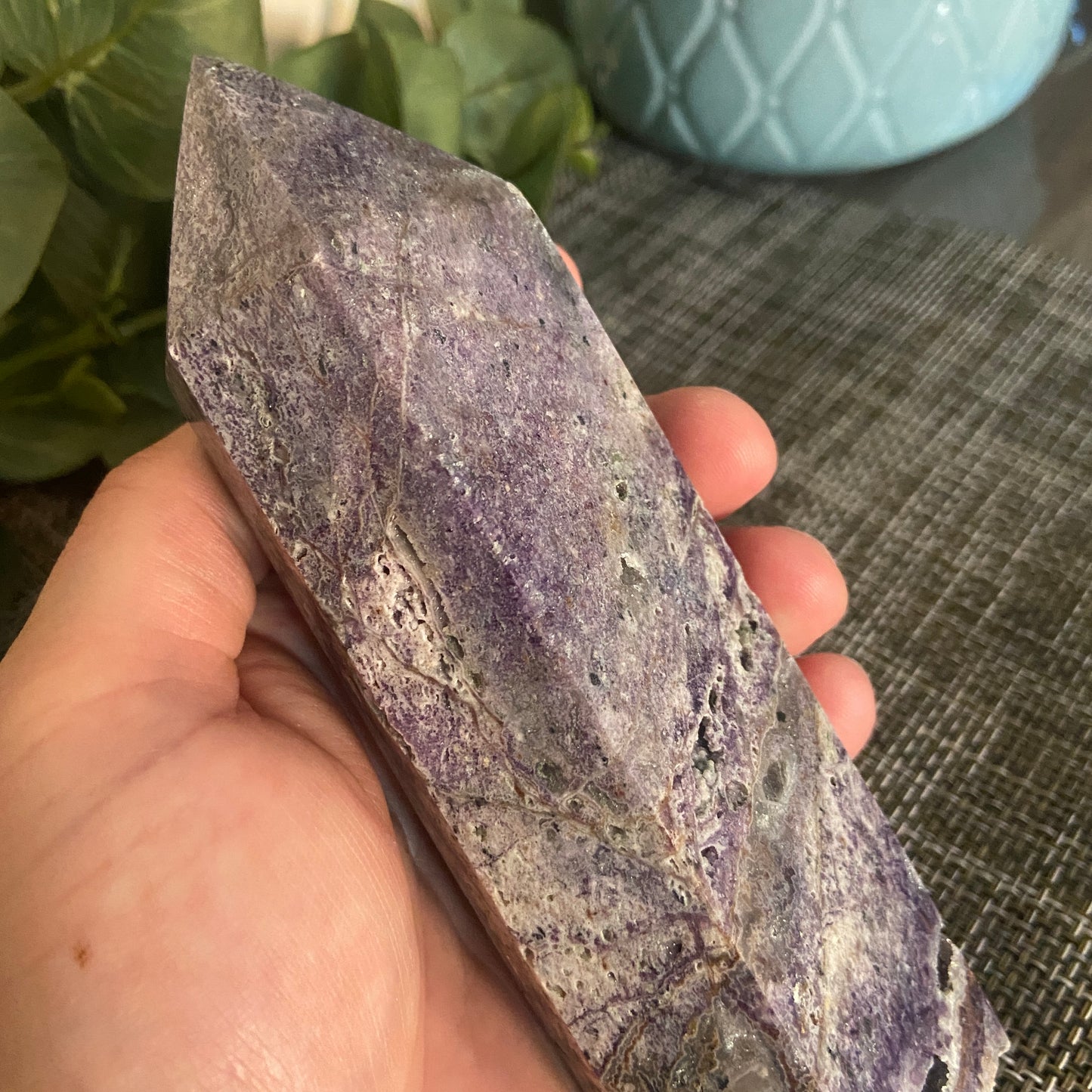 Purple Druzy Tower - Earth Elements UK