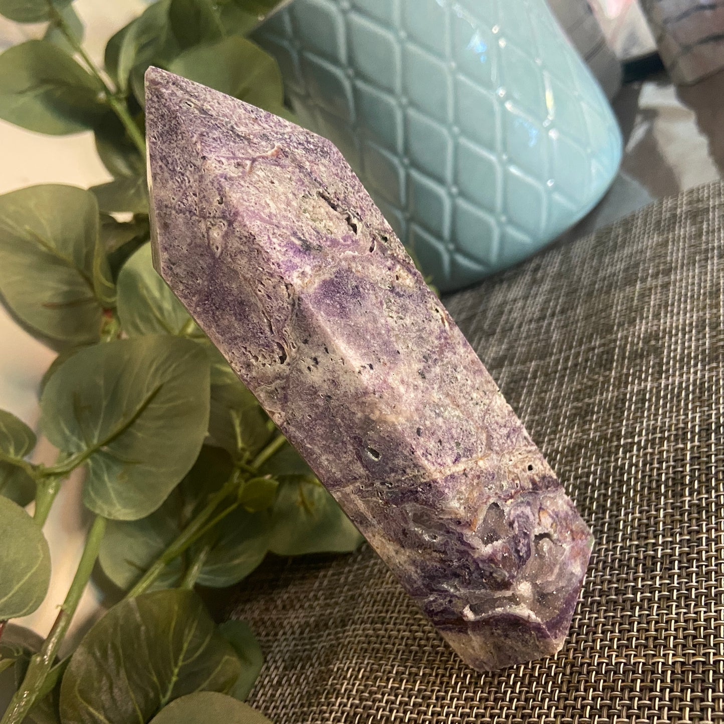 Purple Druzy Tower - Earth Elements UK