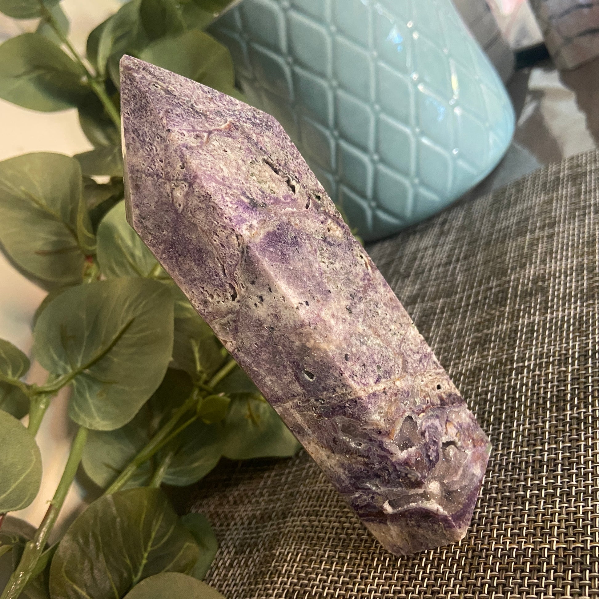 Purple Druzy Tower - Earth Elements UK