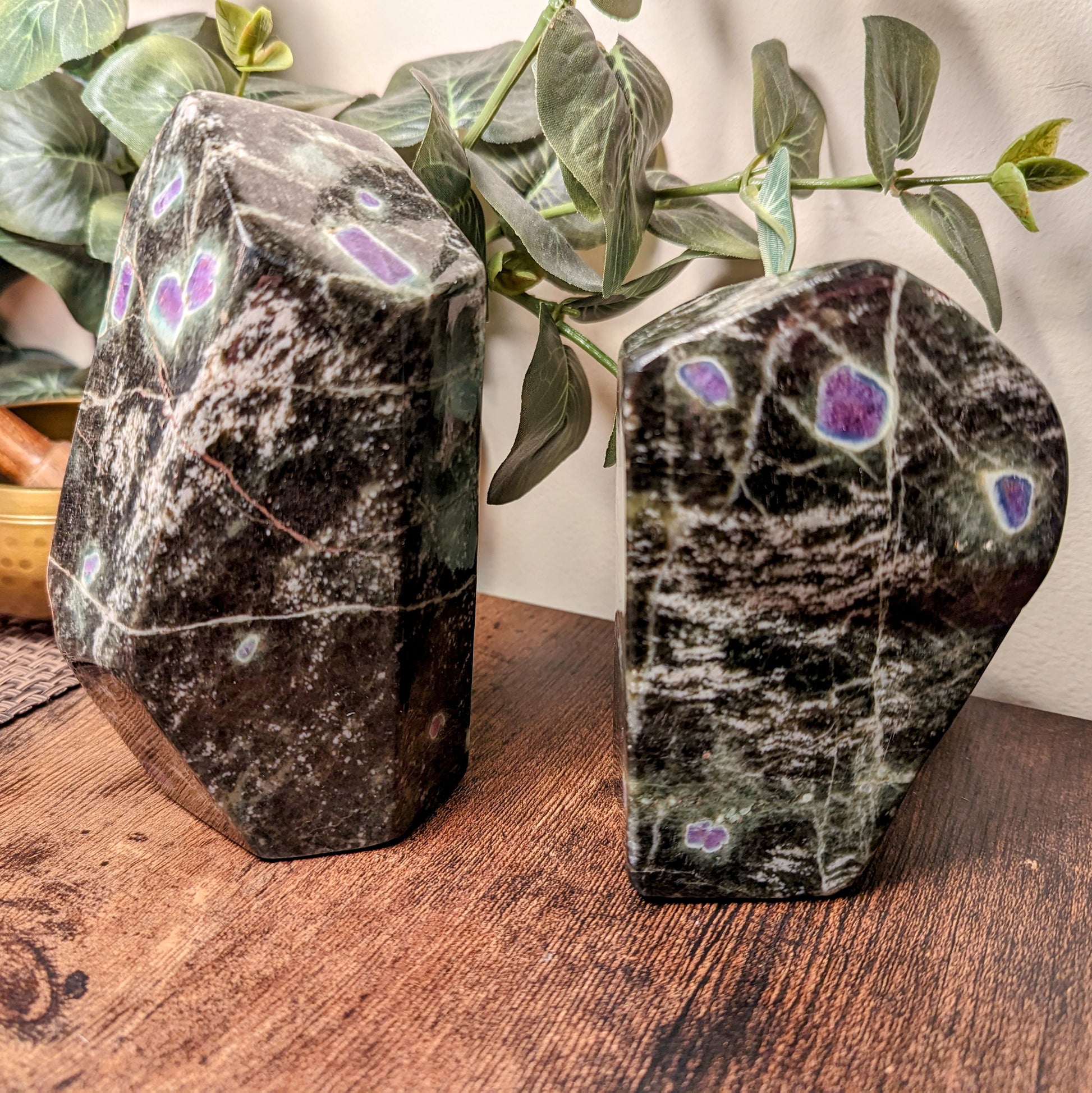 Ruby Zoisite Freeforms - Earth Elements UK