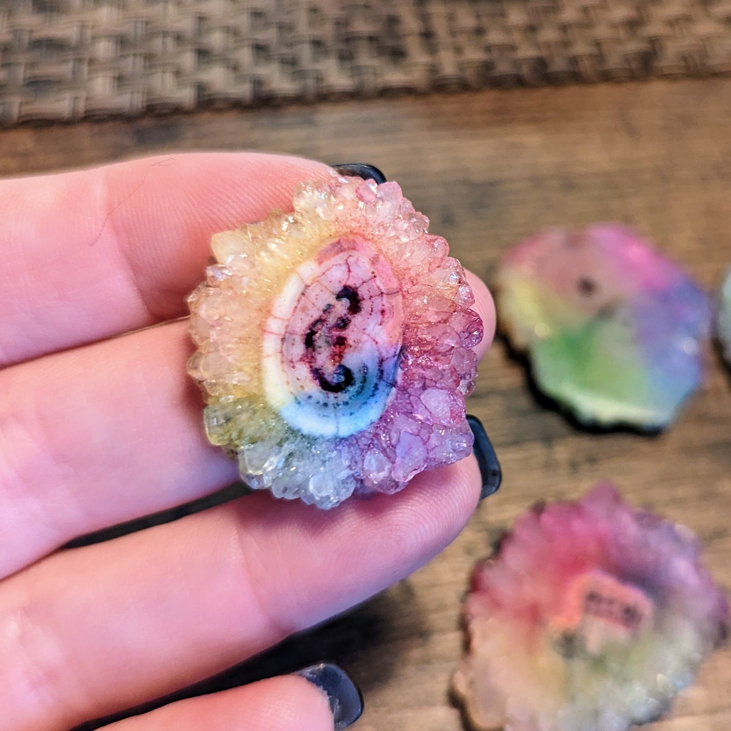 Rainbow Solar Quartz Cabochons