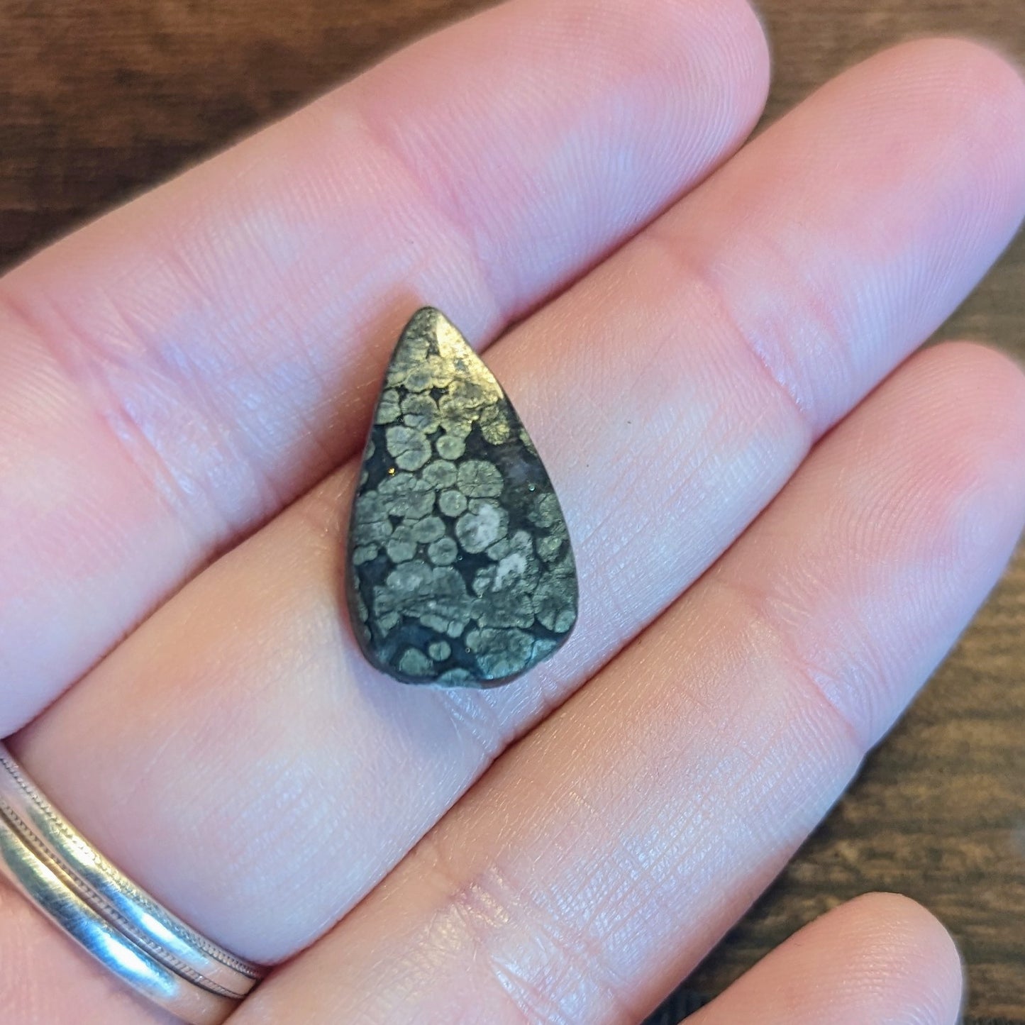 Marcasite Cabochons Set x 7