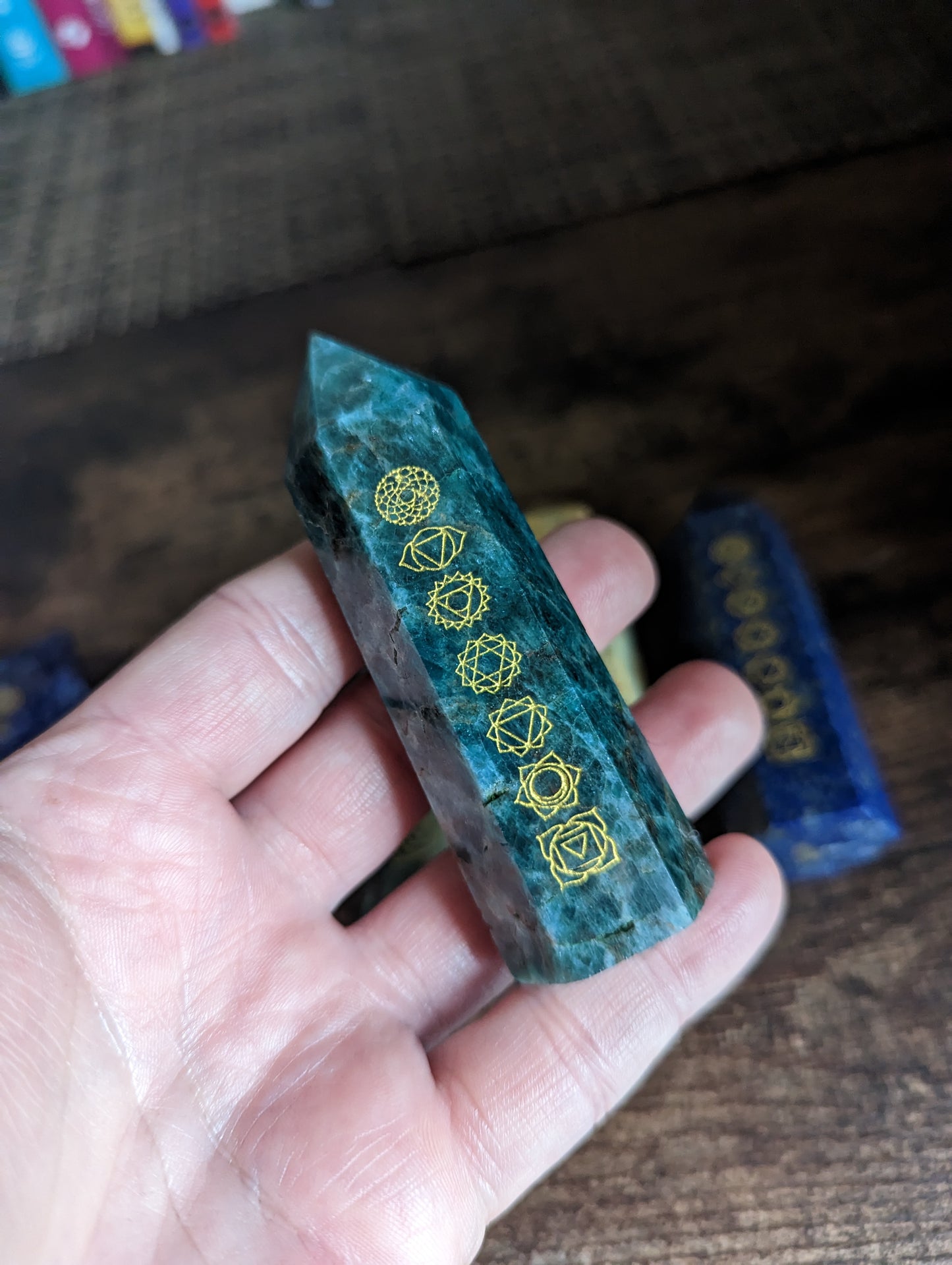 Chakra Engraved Towers