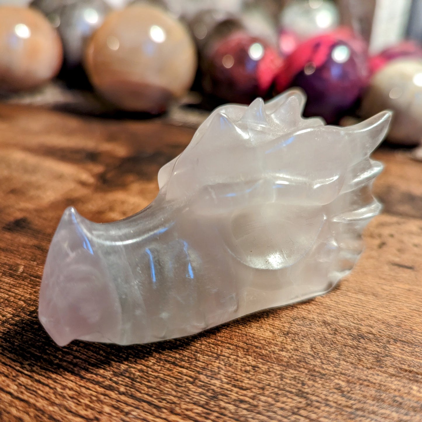 Pastel Tone Fluorite Dragon Skull