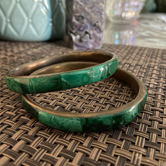 Malachite Bangle/Bracelet - Earth Elements UK