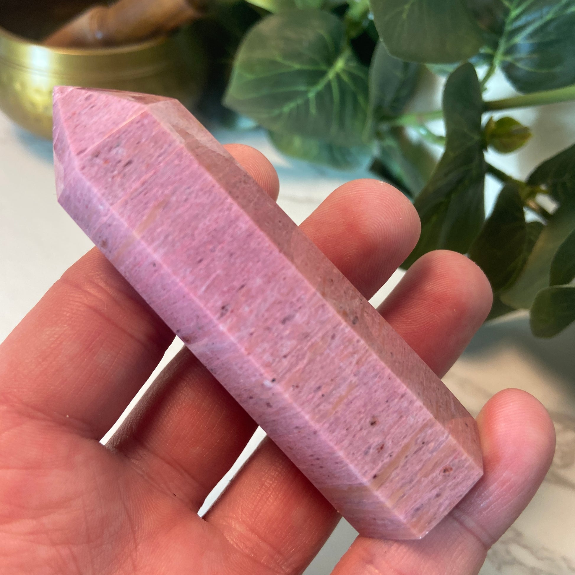 Pink Jasper Points - Earth Elements UK