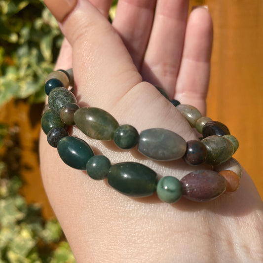 Ocean Jasper Mixed Bead Bracelets - Earth Elements UK