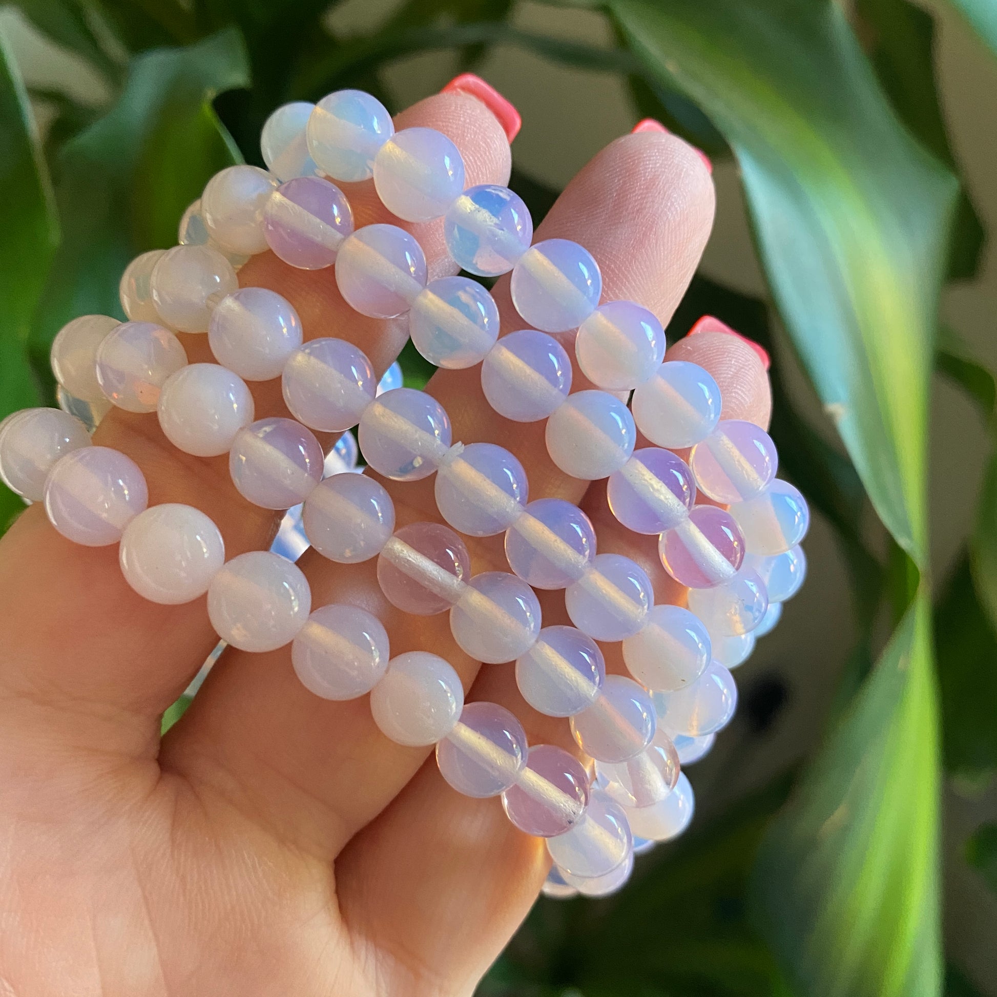 Pink Opalite Bead Bracelets - Earth Elements UK