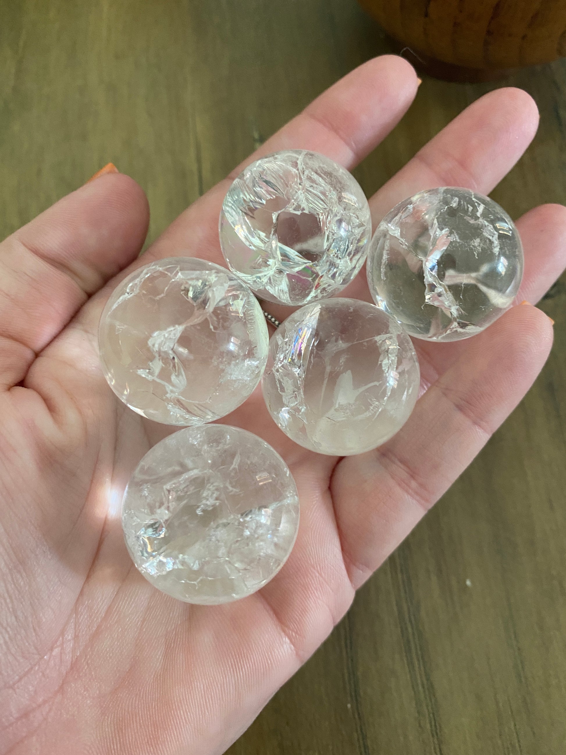 Fire & Ice Quartz Sphere - Earth Elements UK