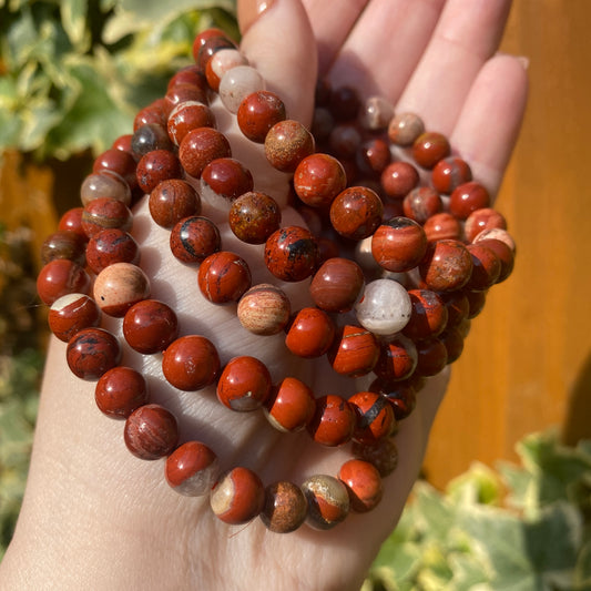 Petrified Wood Bead Bracelets - Earth Elements UK