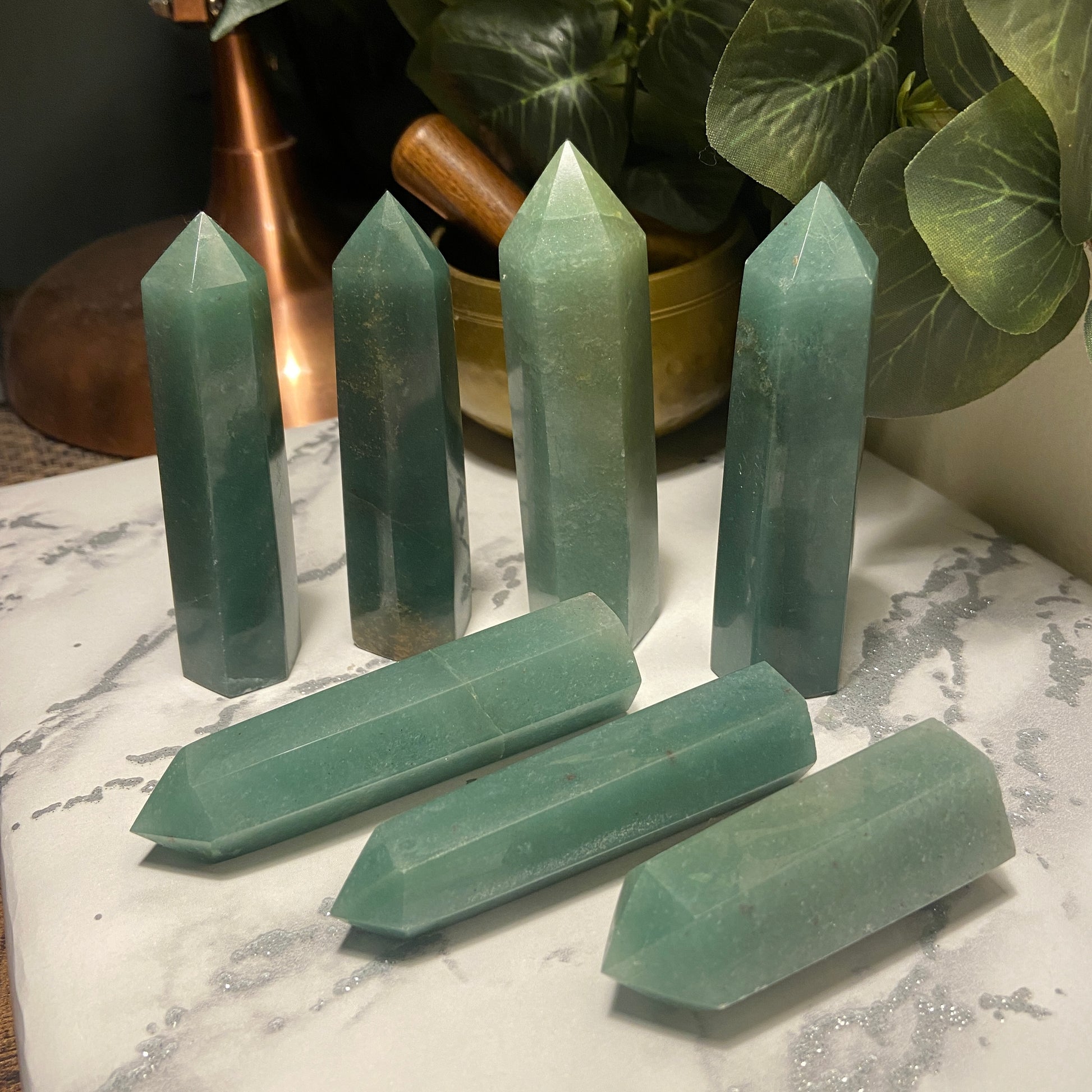 Green Aventurine Points - Earth Elements UK