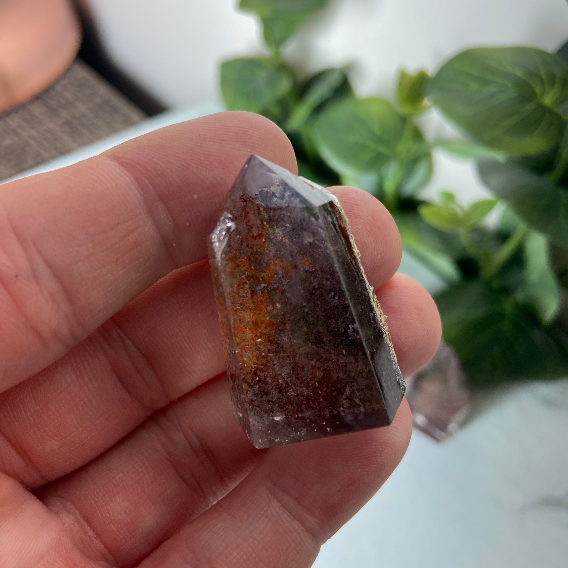 Lodolite / Garden Quartz Points - Earth Elements UK