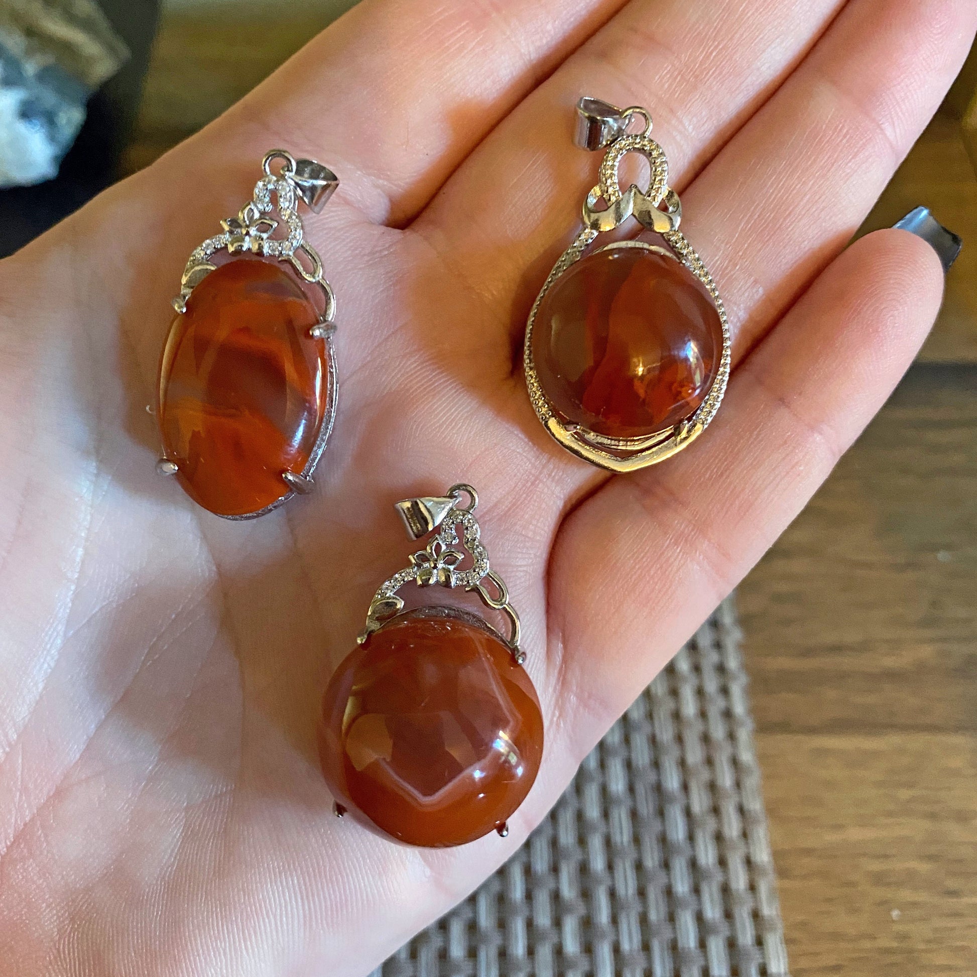 Carnelian Pendants - Earth Elements UK