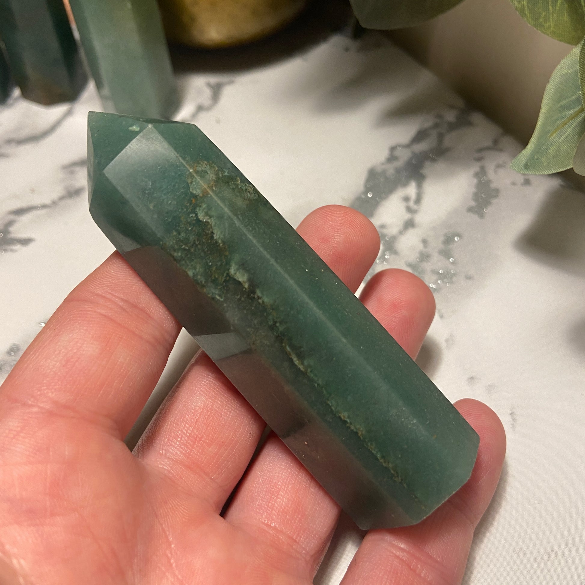 Green Aventurine Points - Earth Elements UK