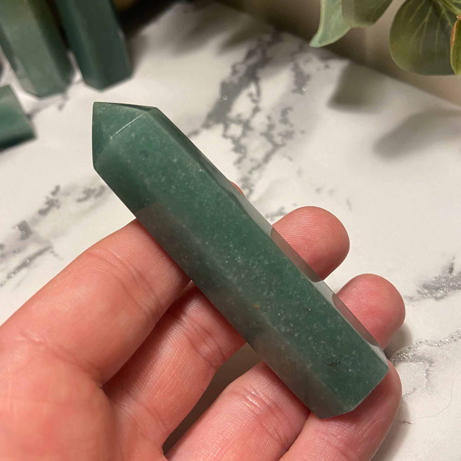 Green Aventurine Points - Earth Elements UK