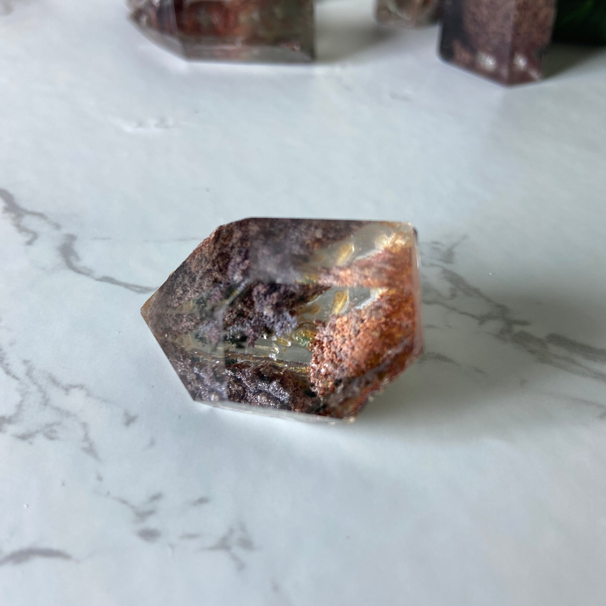 Lodolite / Garden Quartz Points - Earth Elements UK