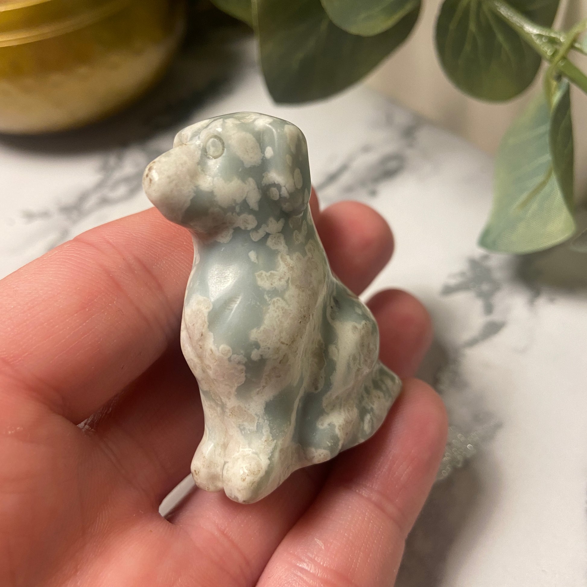 Small Dog Carving - Earth Elements UK