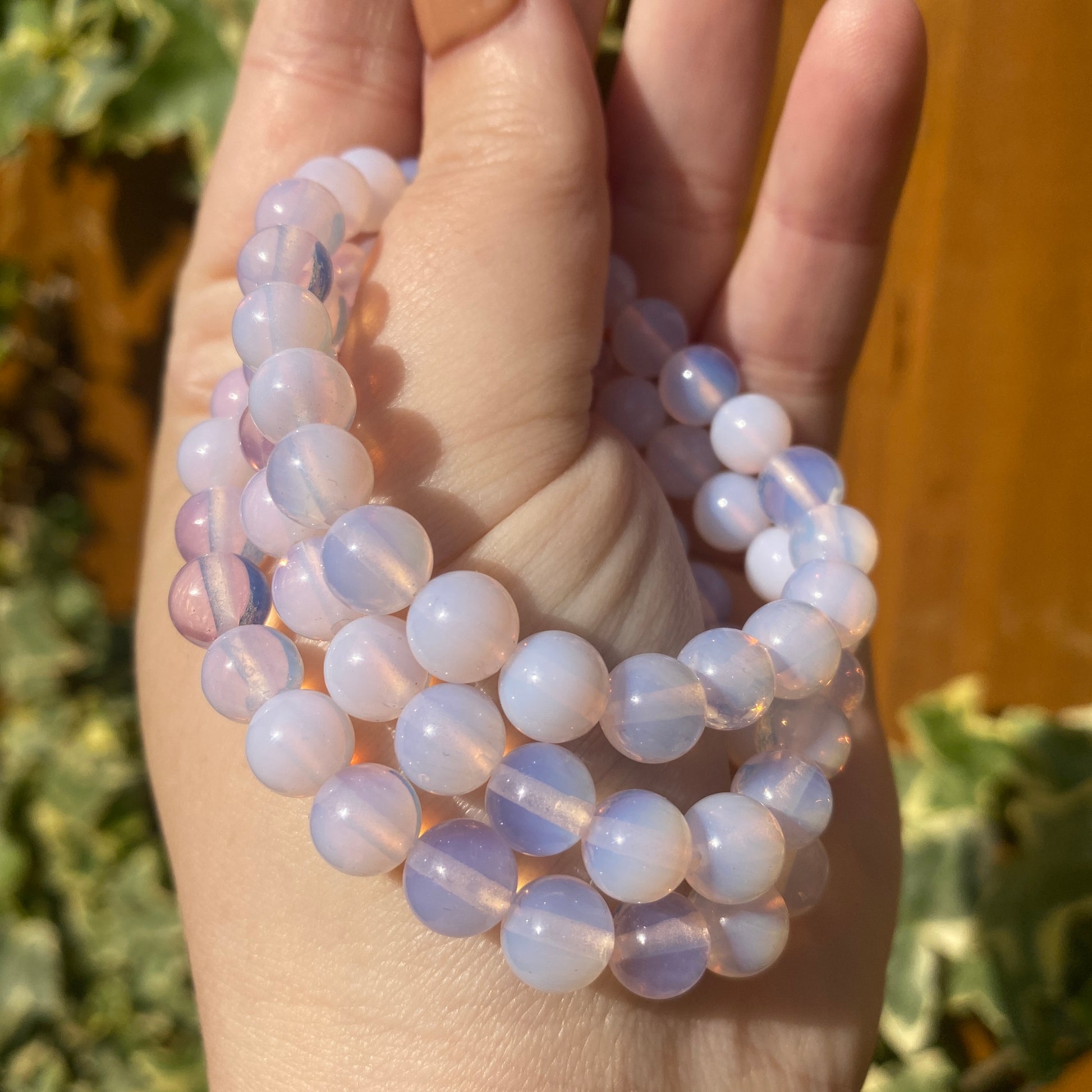 Pink Opalite Bead Bracelets - Earth Elements UK