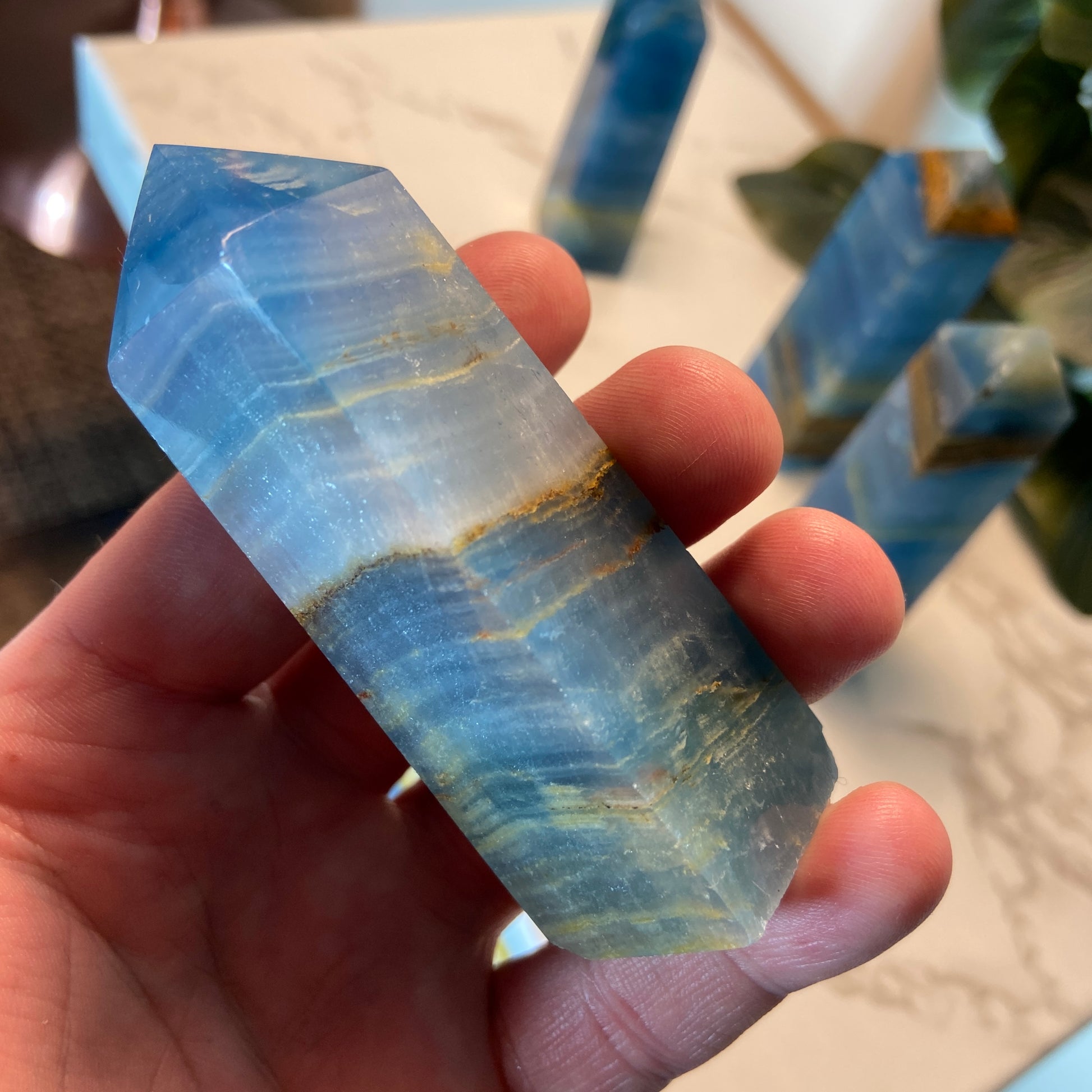 Blue Onyx Point - Earth Elements UK